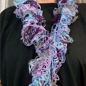 Elegant Multicolor Lace Scarf